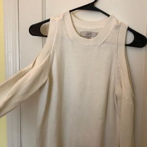 Loft Knit cold shoulder Sweater!